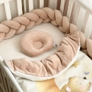 Set lenjerie Patut bebe din 6 piese, Ursulet crem (5)